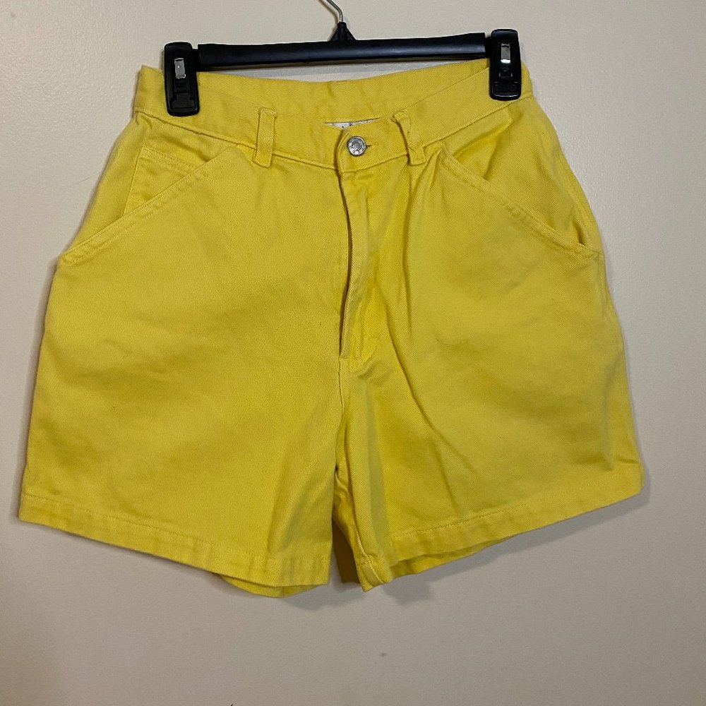 Vintage Maria Gabrielle New York Yellow Denim shorts